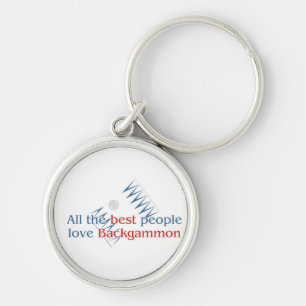 Backgammon Lover's Keychain
