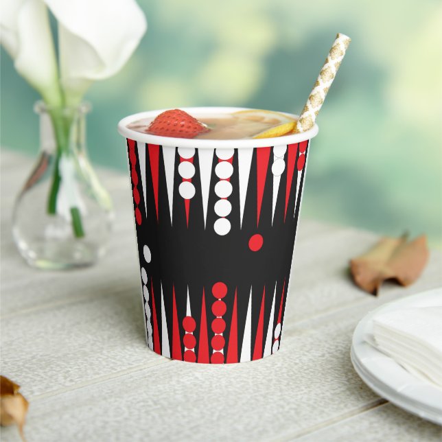 Backgammon Party Paper Cups (Insitu)