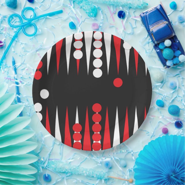 Backgammon Player Party Paper Plate (Party)