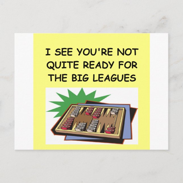 BACKGAMMON.png Postcard (Front)