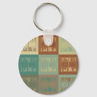 Backgammon Pop Art Keychain