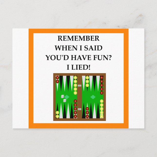 backgammon postcard (Front)