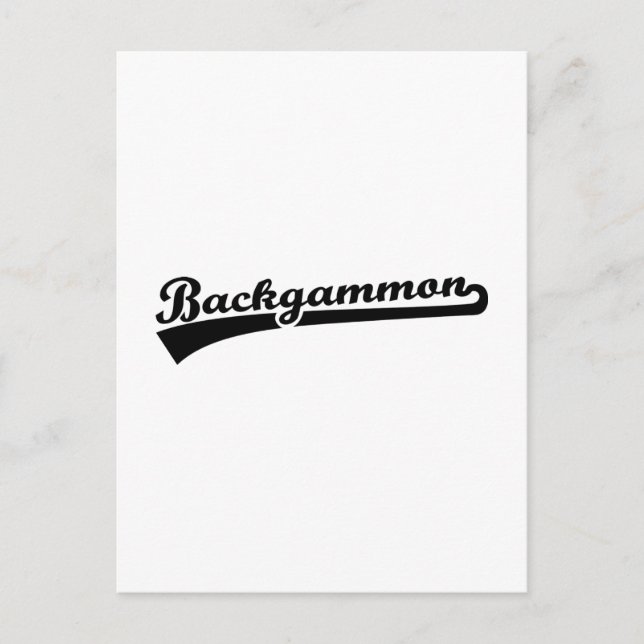 Backgammon Postcard (Front)