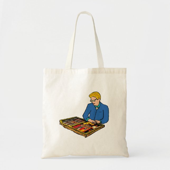 Backgammon Tote Bag (Front)