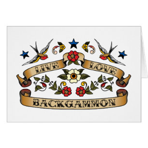 Backgammon vivant d'amour