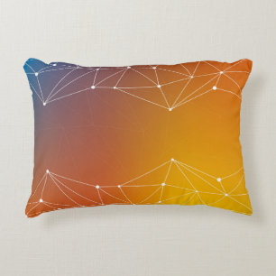 Background abstract line accent pillow