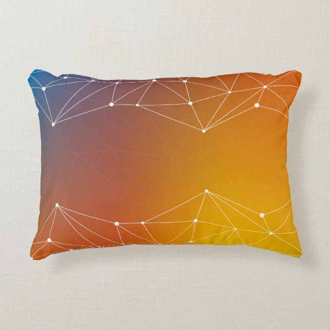 Background abstract line accent pillow (Front)