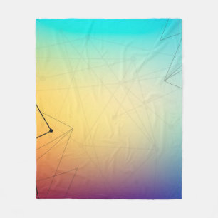 Background abstract line fleece blanket