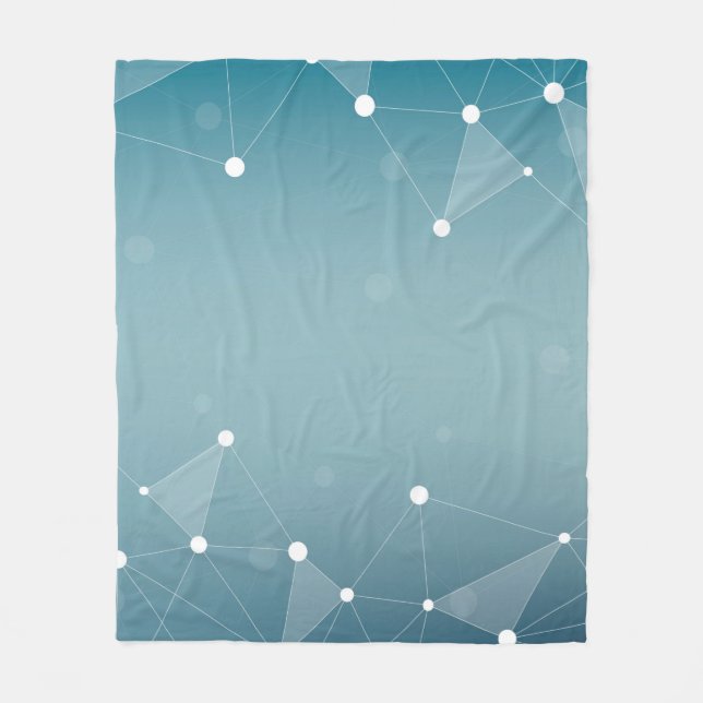 Background abstract line fleece blanket (Front)