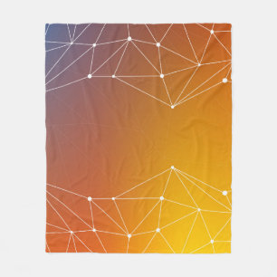 Background abstract line fleece blanket