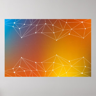 Background abstract line poster