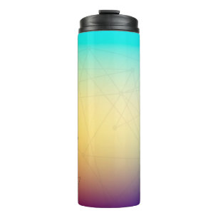 Background abstract line thermal tumbler