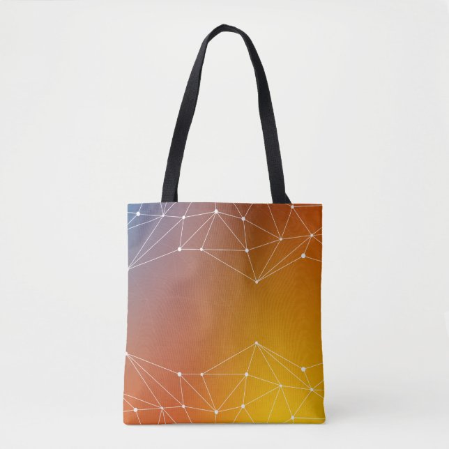 Background abstract line tote bag (Front)