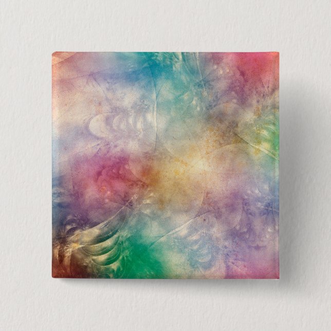 Background Antique Apophysis Fractals I 2 Inch Square Button (Front)