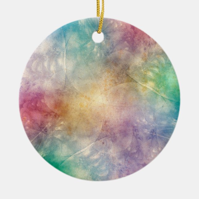 Background Antique Apophysis Fractals I Ceramic Ornament (Front)