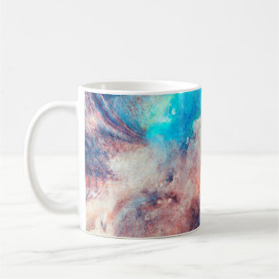 Background art abstract watercolor coffee mug