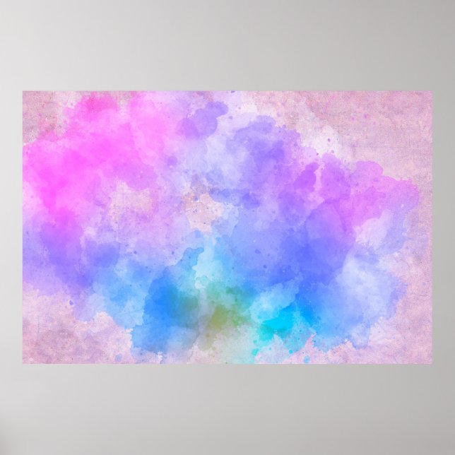 Background art abstract watercolor poster (Front)