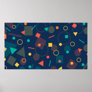 Background backdrop geometric poster