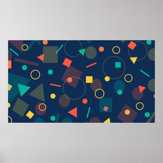 Background backdrop geometric poster (Front)