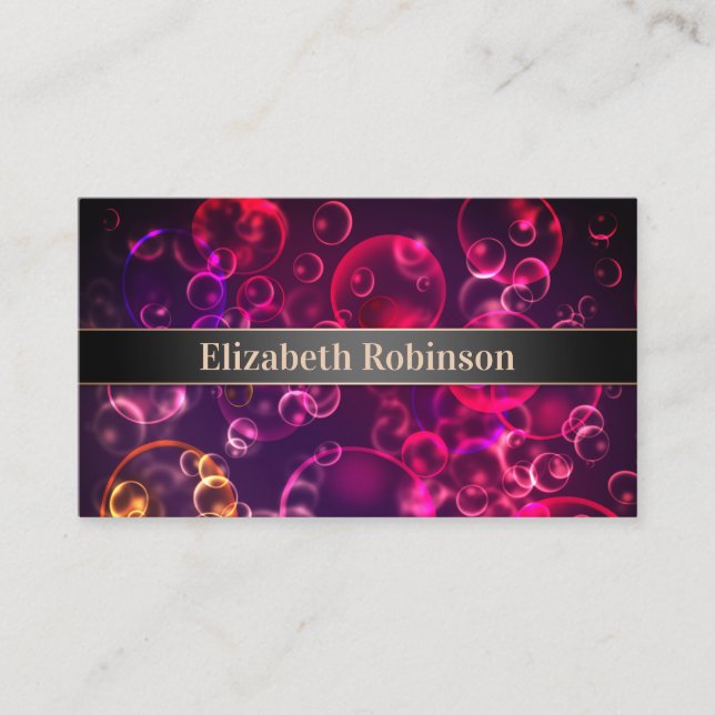 Background bokeh business card (Front)
