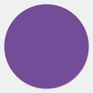 Background Colour - Purple Classic Round Sticker