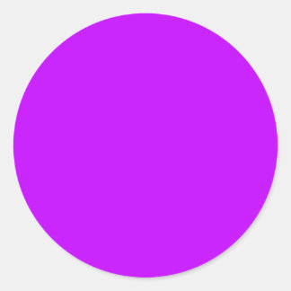 Background Colour Solid Purple Create your own cus Classic Round Sticker