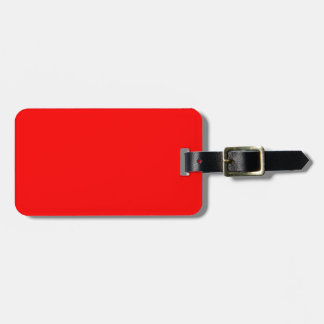 Background colour solid red create your own custom luggage tag