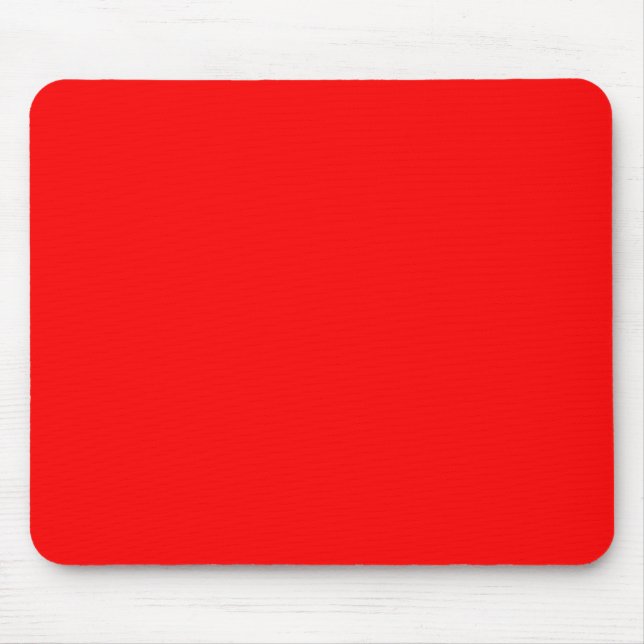 Background colour solid red create your own custom mouse pad (Front)
