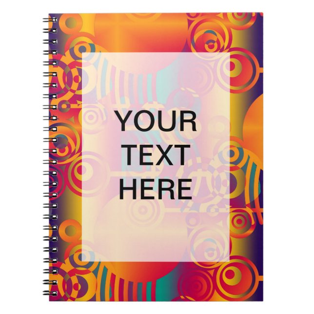 Background Composing - Modern Colourful Circle Notebook (Front)