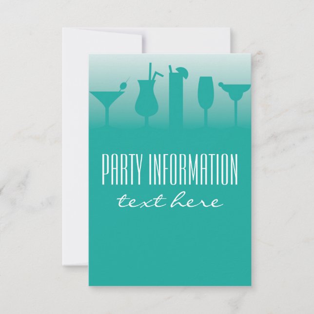 Background for cocktail party invitations (Front)