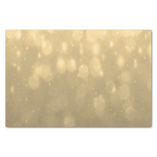 Background - Gold Bokeh Glitter Lights Tissue Paper
