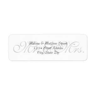 Background Grey - Return Address Labels