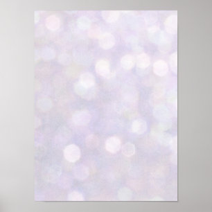 Background - Lavender Bokeh Lights Poster