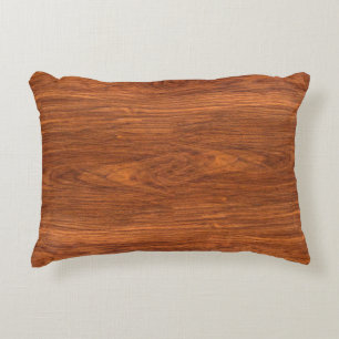 background nature detail of teak wood texture deco accent pillow