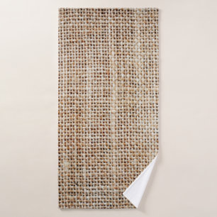 Background of burlap hessian  bath towel