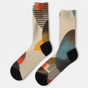Background of circles and dot patterns socks