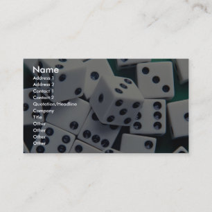 Background of dice business card
