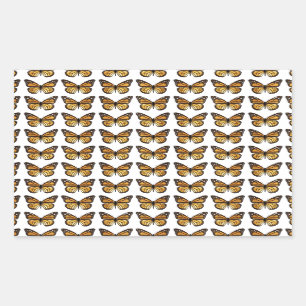 Background of multiple monarch butterflies sticker