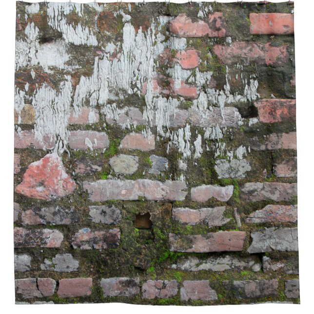 Background of old orange and gray bricks, part of  (Front)