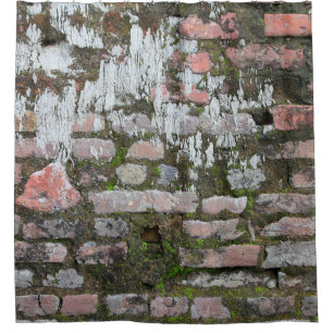 Background of old orange and grey bricks, part of