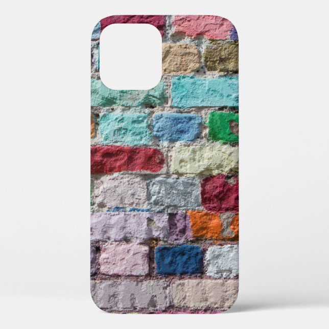 Background of painted colour brick wall texture Case-Mate iPhone case (Back)