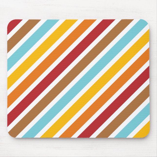 Background Of Retro Diagonal Stripes Mousepad (Front)