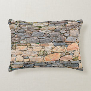 background of stone wall texture photoabandoned, a accent pillow