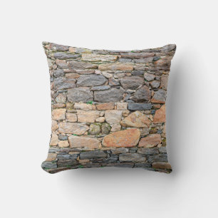 background of stone wall texture photoabandoned, a throw pillow