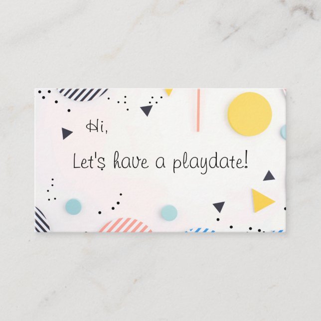 Background of stripes in circles with copy space business card (Front)