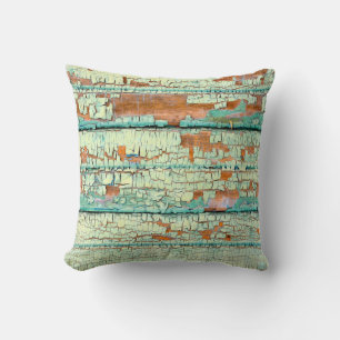 Background. Old, vintage, grey plywoodabstract, ag Throw Pillow