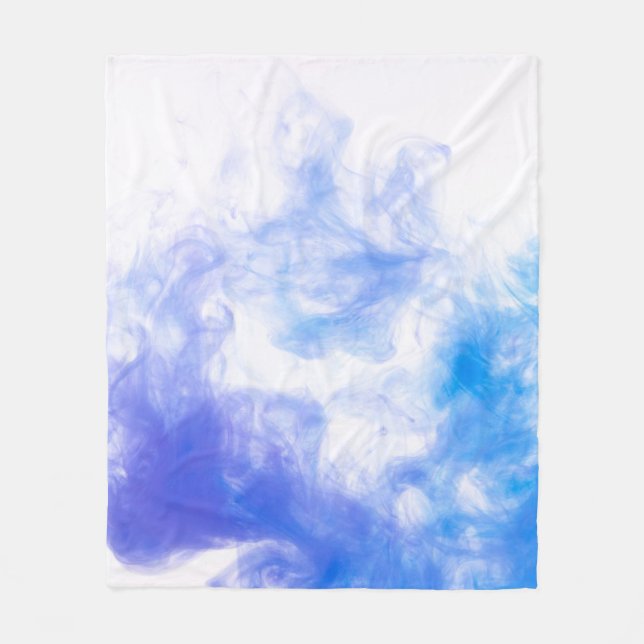 Background paint pattern smoke ink fleece blanket (Front)