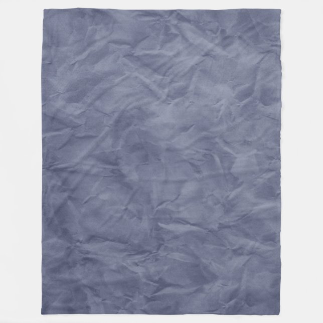 Background PAPER TEXTURE - dirty blue Fleece Blanket (Front)