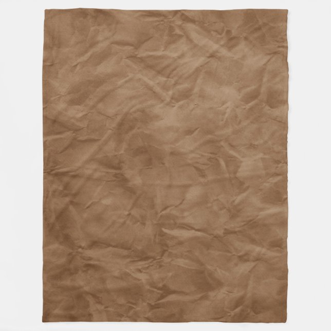Background PAPER TEXTURE - dirty brown Fleece Blanket (Front)