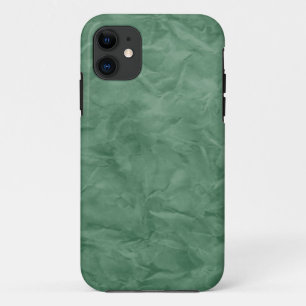 Background PAPER TEXTURE - dirty green iPhone 11 Case